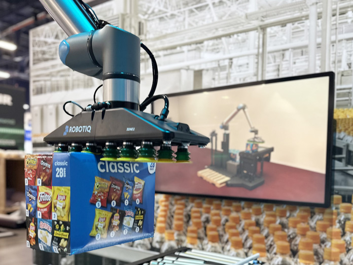 CES 2026: Universal Robots, Robotiq showcase palletizing offering in collaboration with Siemens