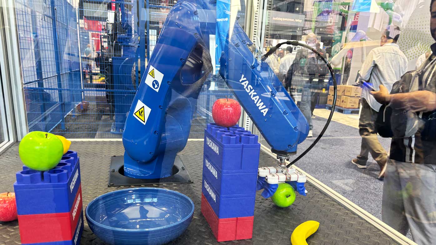 And Yaskawa Motoman demoed the NEX robot and YNX1000 controller as part of its Motoman NEXT platform.