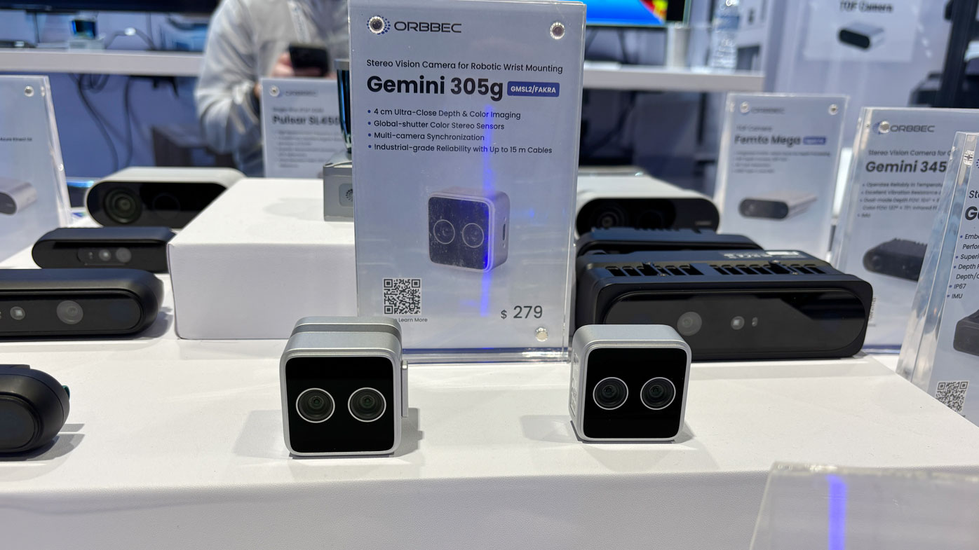 Visitors to the Orbbec booth saw the latest offerings from the company’s camera and lidar portfolio.