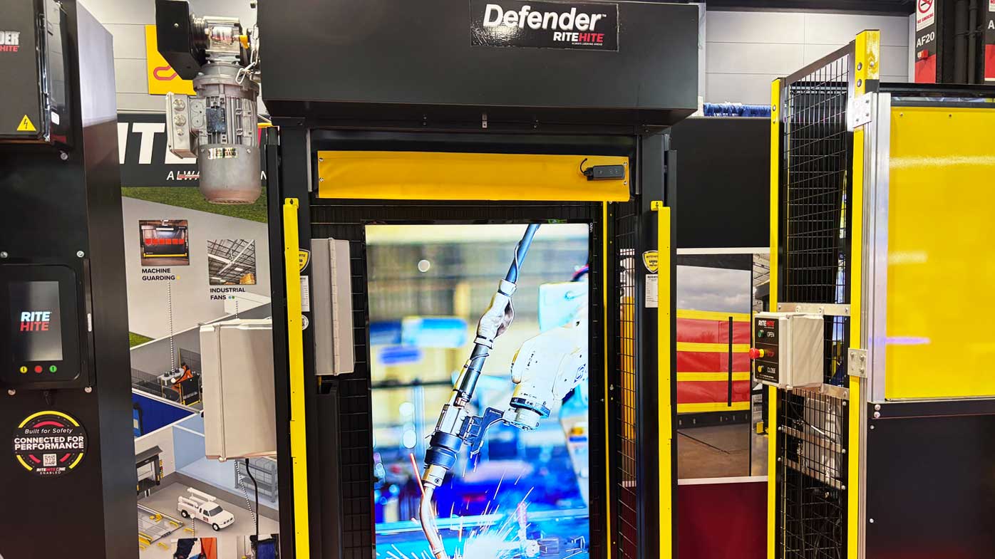 Rite-Hite showcased its Defender automated barrier door.