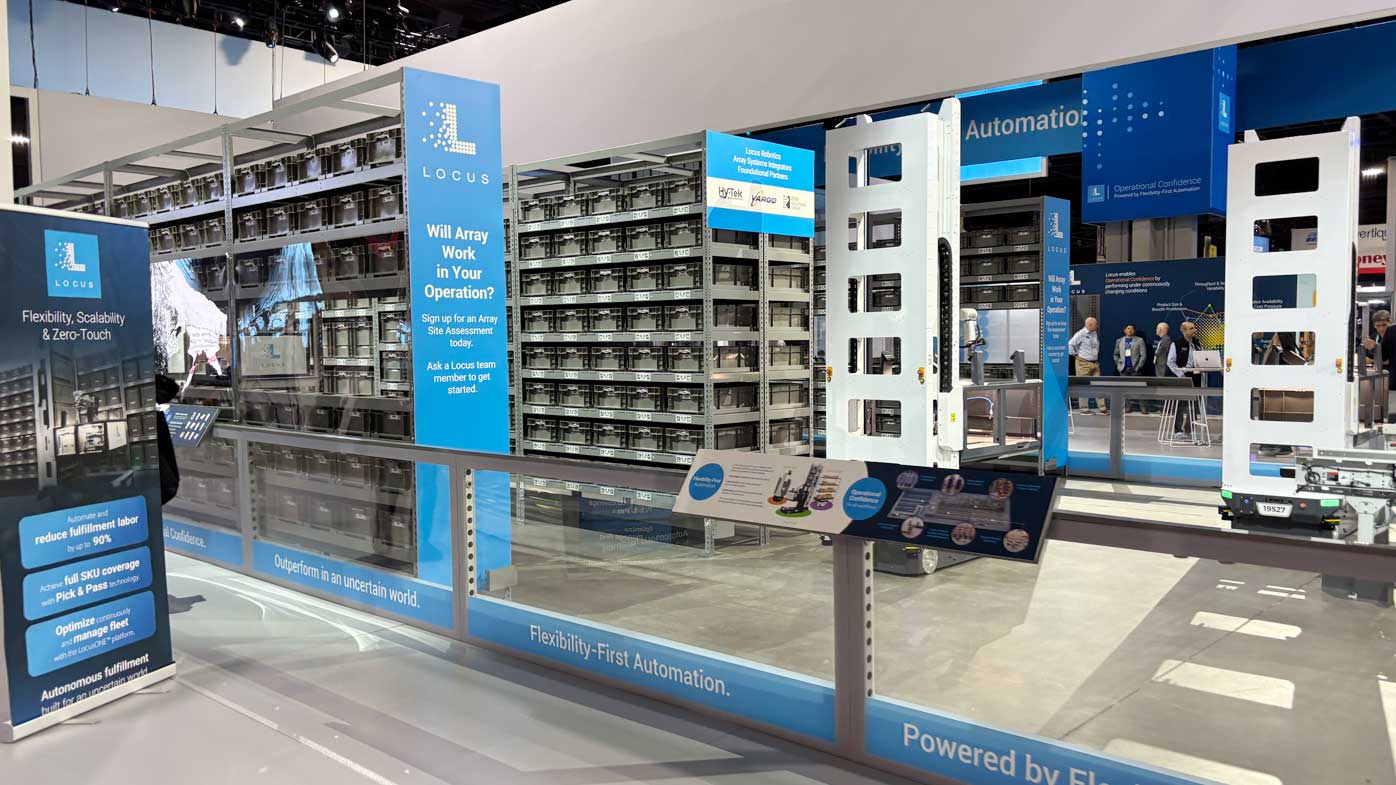 Locus Robotics released Locus Array, which the company calls a Robots-to-Goods (R2G) platform.