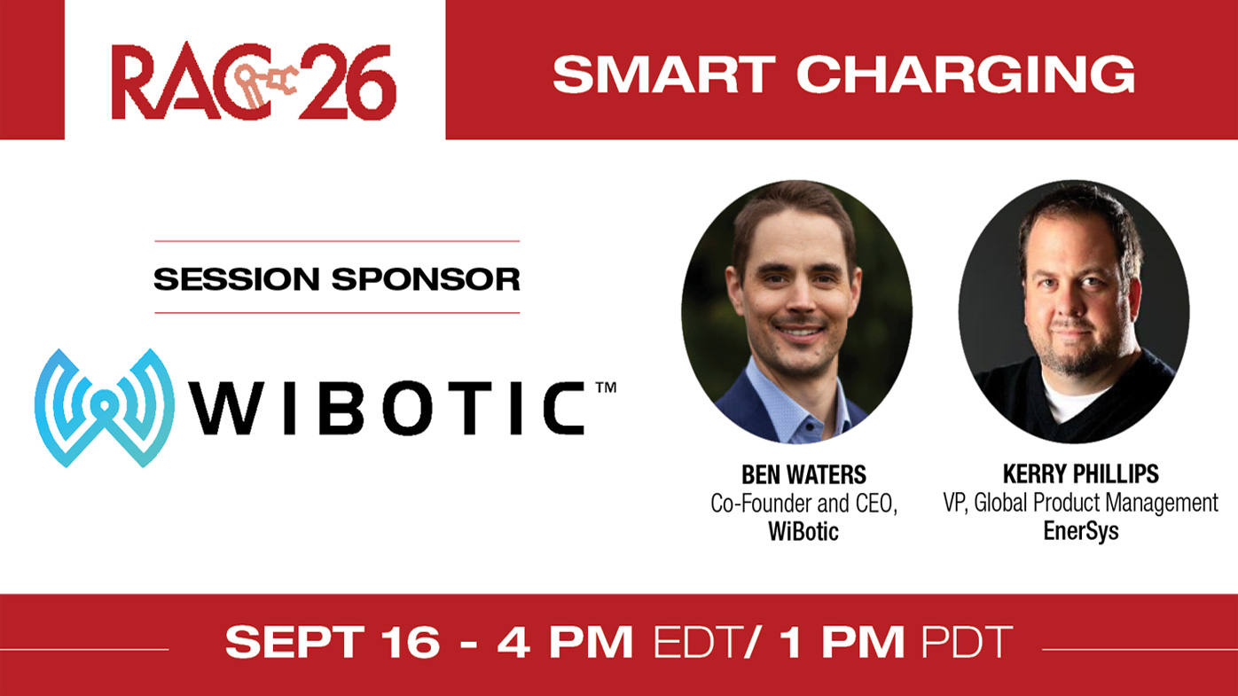 DATE: September 16, 2026
TIME: 04:00 PM EDT/ 1:00 PM PDT
Register for this session
For large retailers, every minute a robot spends charging, waiting to charge, or offline for battery
maintenance is time it is not cleaning floors, gathering data, or delivering value. As fleets expand across hundreds of stores, maximizing performance requires more than selecting the right robot, battery, or charger independently. These components must operate as a coordinated energy system.
This session explores the opportunities that emerge where wireless charging infrastructure and battery technology intersect. Attendees will learn how aligning charge schedules, opportunity-charging strategies, battery operating parameters, and robot duty cycles can increase fleet availability, support battery longevity, reduce manual intervention, and create more consistent performance across locations.
The speakers will examine how data and decisions shared across the battery and charging system can improve energy utilization, inform maintenance
planning, and help operators scale fleets without proportionally increasing operational complexity.
Through real-world deployment insights, the session will offer practical guidance for designing charging and battery strategies around how robots actually work in the field.