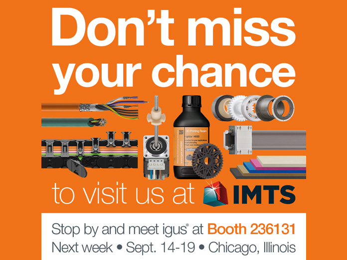 IMTS 2026: igus to showcase “Motion in Automation”