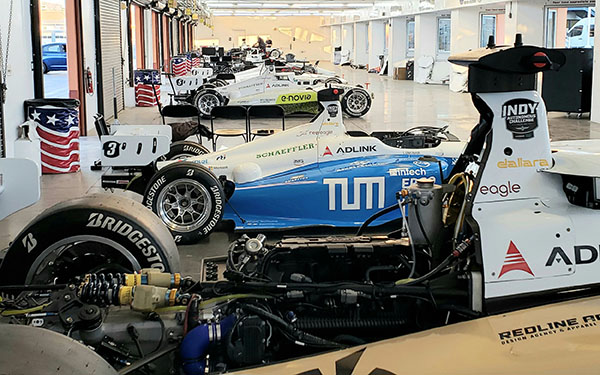 Indy Autonomous Challenge cars prepare