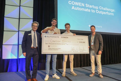 Covision is presented with the Cowen Award. 