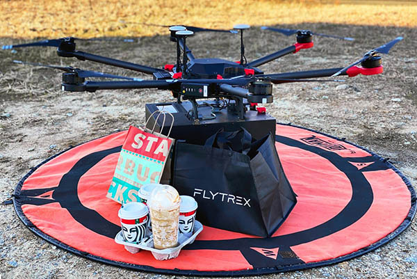 Flytrex delivers orders from quick-serve restaurants and other retailers in North Carolina.