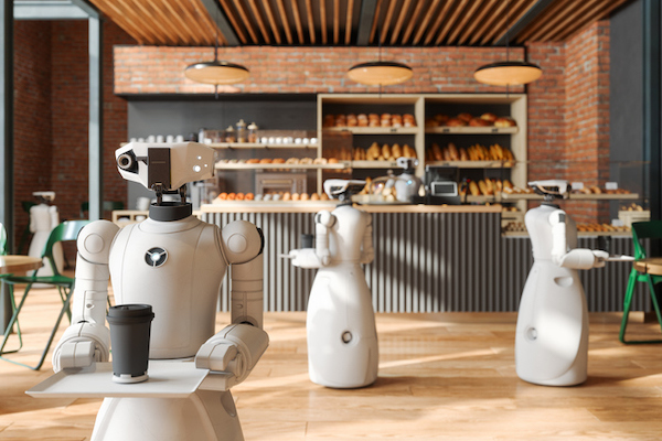 Many humanoid robots are being designed for service applications.