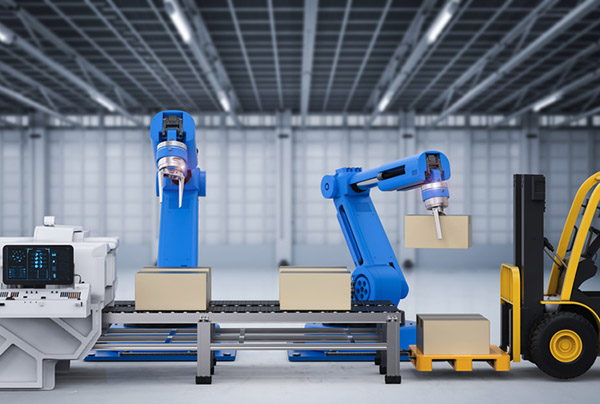 Integrating robots in distribution centers can involve an emerging software stack.