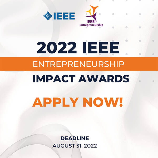 IEEE Entrepreneurship Impact Award deadline