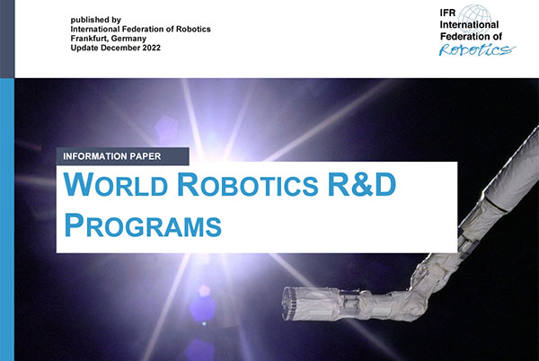 The IFR has reviewed government funding of robotics R&D around the world.