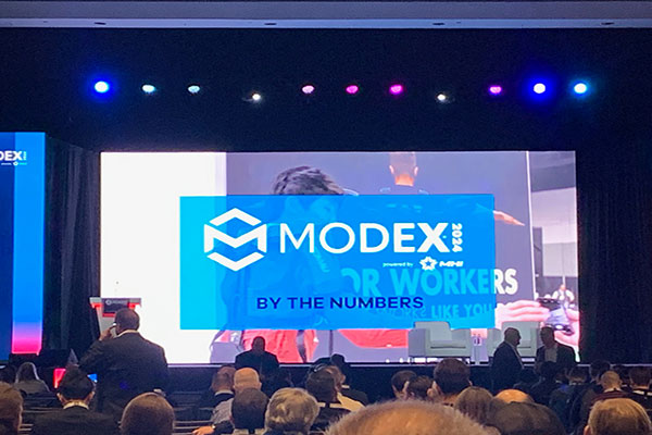 Bill Seward, President of UPS Supply Chain Solutions gave the opening keynote at MODEX 2024.