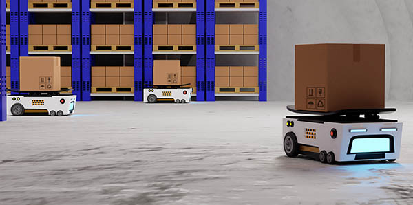 Mobile robots are often used to transport goods in a facility. 