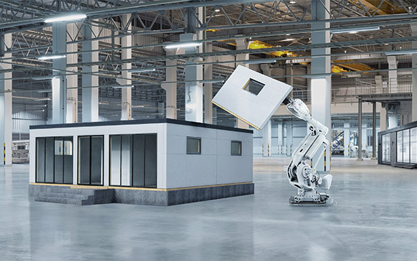 ABB Robotics and Porsche Consulting are piloting development of practices for manufacturing modular housing.