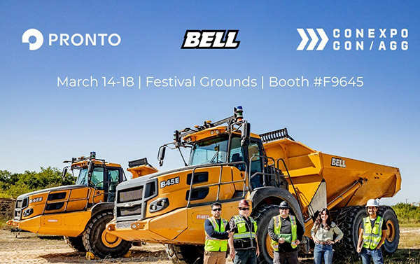 Pronto and Bell at construction expo