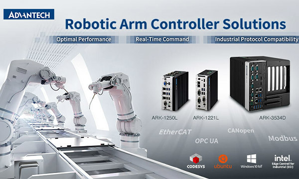 Advantech has expanded its ARK line of robot arm controllers.