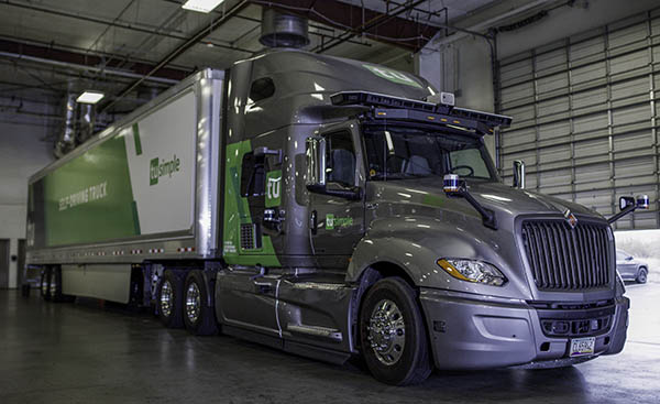 TuSimple has been testing driverless semi trucks in Arizona.