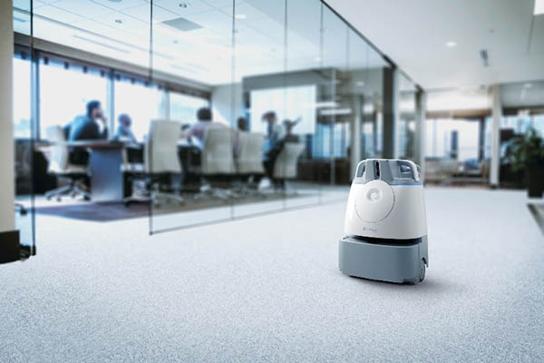 Canon Solutions America is offering SoftBank Robotics' Whiz robot for cleaning workspaces.