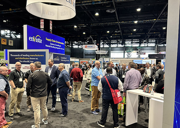 enVista had a busy booth at ProMat 2023.
