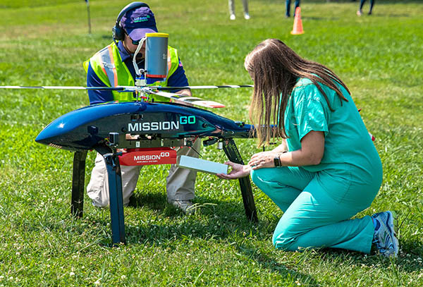 MissionGO and The Living Legacy Foundation of Maryland Conduct Drone Blood Delivery Test