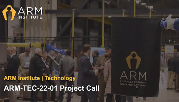 ARM Institute Calls for Projects to Advance AI, Robotics in Manufacturing
