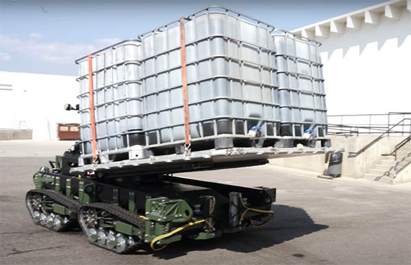 Stratom Demonstrates ATLAS Autonomous Pallet Loader Vehicle for Defense, Commercial Applications