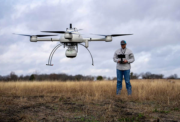 Adams Surveying Uses Microdrones Lidar to Verify Dirt Levels
