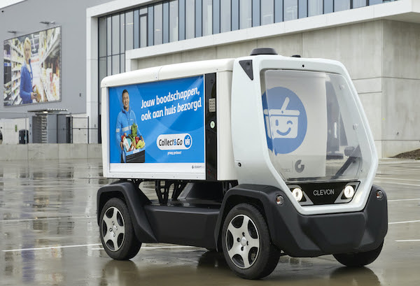 CLEVON 1 Driverless Delivery Vehicle Takes to Public Road in Collect &Go Tests