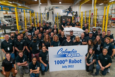Columbia/Okura celebrates 1000th palletizing system
