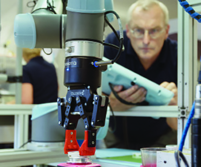 Collaborative robots double production in limited floor space