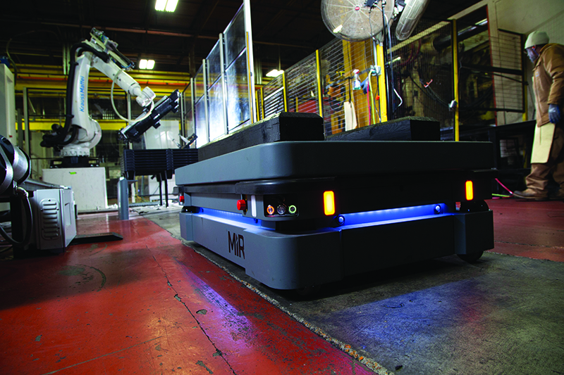 Mobile robots solve labor and safety issues