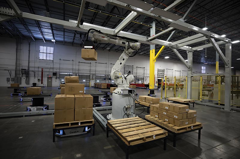 Multiple robotics systems flex to peaks and fulfillment flows at SHIP8 Inc.
