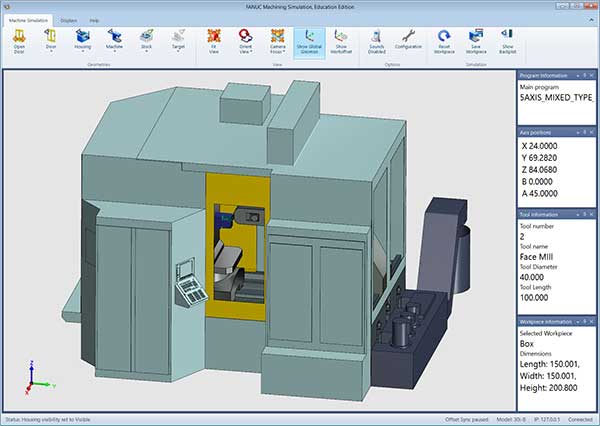 FANUC’s CNC Machining Solution Now Includes 5-Axis Simulation