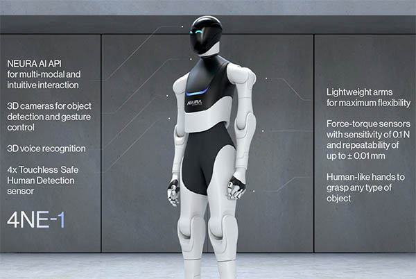 NEURA Robotics Builds on Cognitive Cobots With 4NE-1 Humanoid