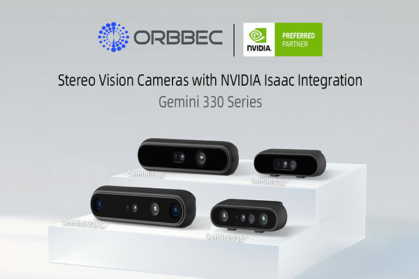 Orbbec Gemini 330 series Stereo Vision cameras integrate with NVIDIA Isaac Robotics platform
