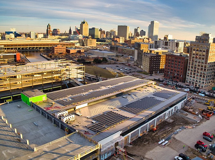 Rite-Hite’s headquarters project goes green with solar panels on building