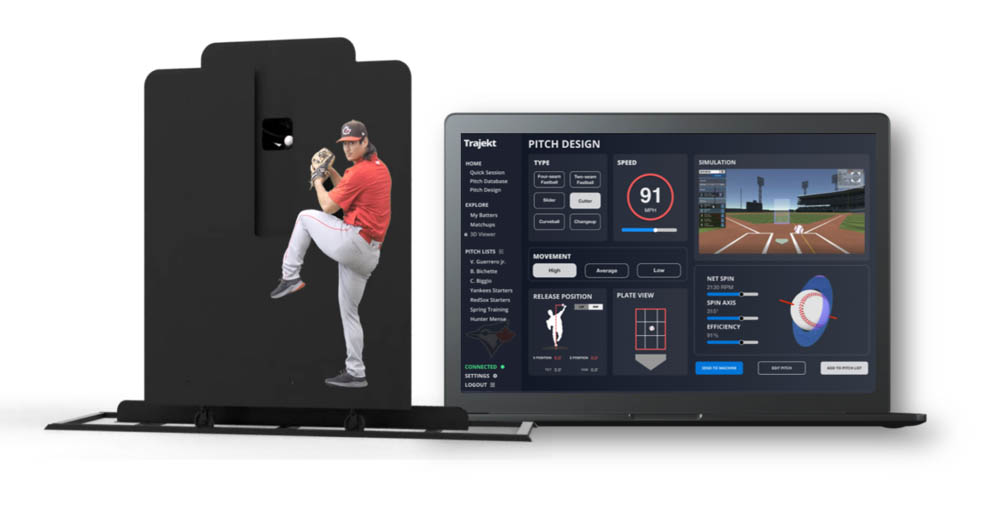 Trajekt Sports Goes After the Major Leagues With Its Robotic Baseball Pitching Machine