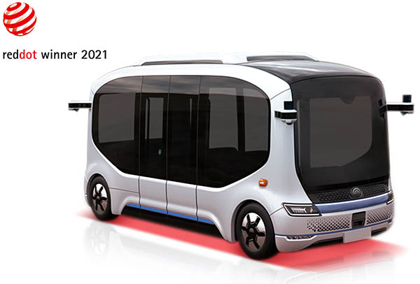 Yutong Xiaoyu 2.0 Autonomous Bus Wins 2021 Red Dot Design Award