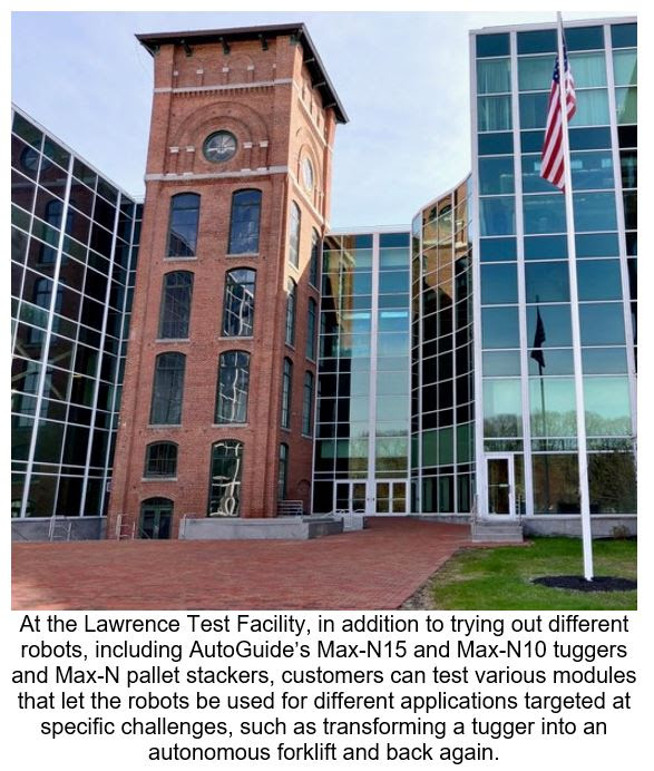 AutoGuide Mobile Robots opens testing center in Massachusetts