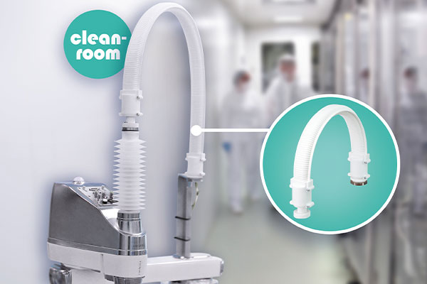 ISO Class 2 Cable Management for SCARA Robots