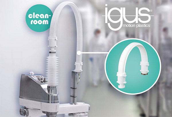 igus Introduces Energy Supply System for SCARA Robots in Cleanrooms