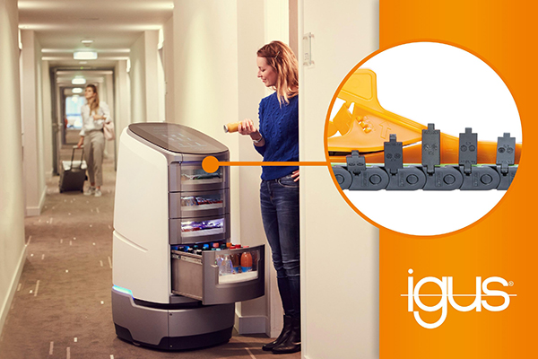 igus cable carriers promote efficiency in JEEVES autonomous hospitality robot