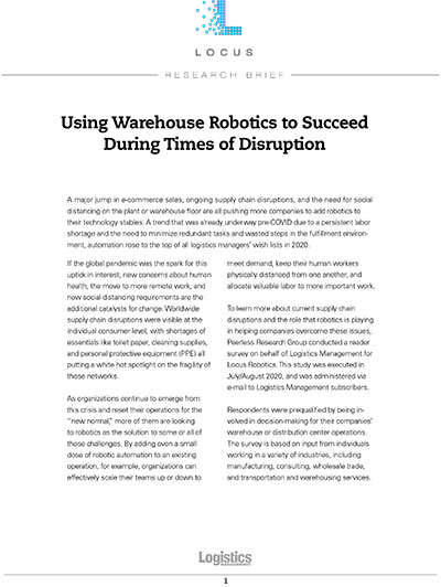 Using Warehouse Robotics