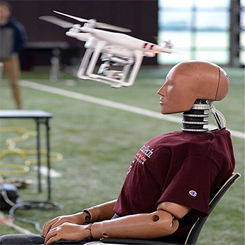 Making Drones Safer By Crashing Into Dummies
