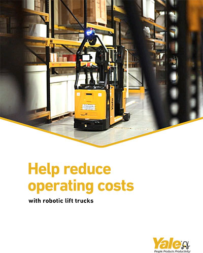 Robotic lift trucks can cut operating expenses up to 70%