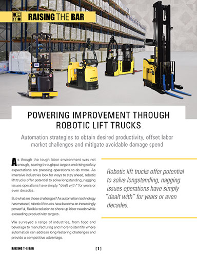 Powering Improvement Through Robotic Lift Trucks