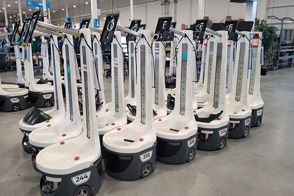 Some of the oldest Origin robots - in some cases built more than seven years ago - have returned to the Locus headquarters for maintenance.