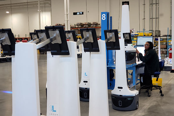 Freshly refurbished Origin robots are ready for testing before their next deployment.