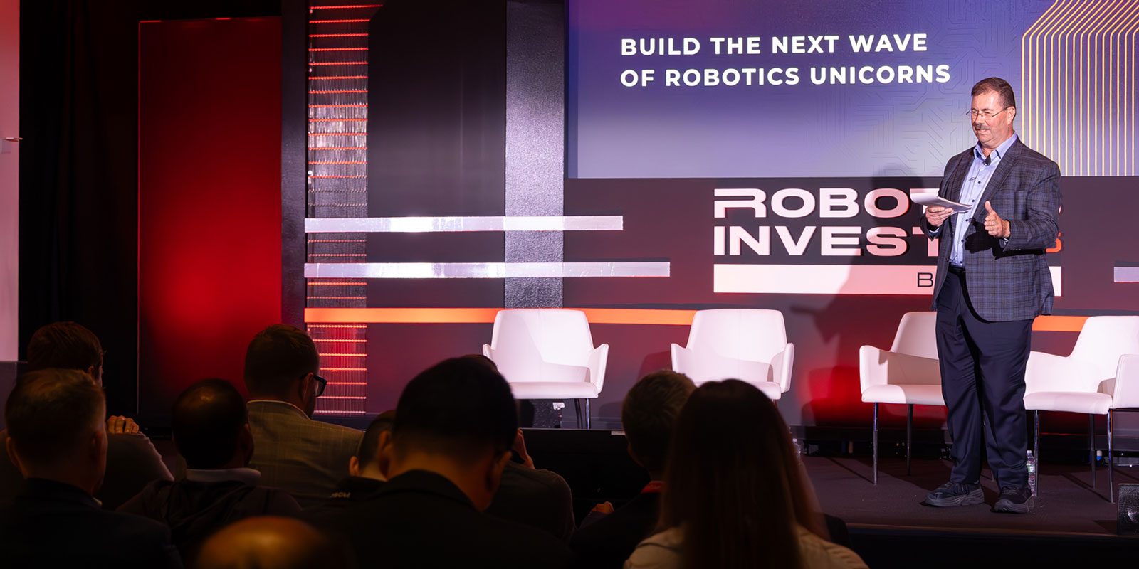 Martin presented his closing remarks for day one, reiterating themes from across the discussions throughout the day. 

Photo by Donald Halsing | Peerless Media