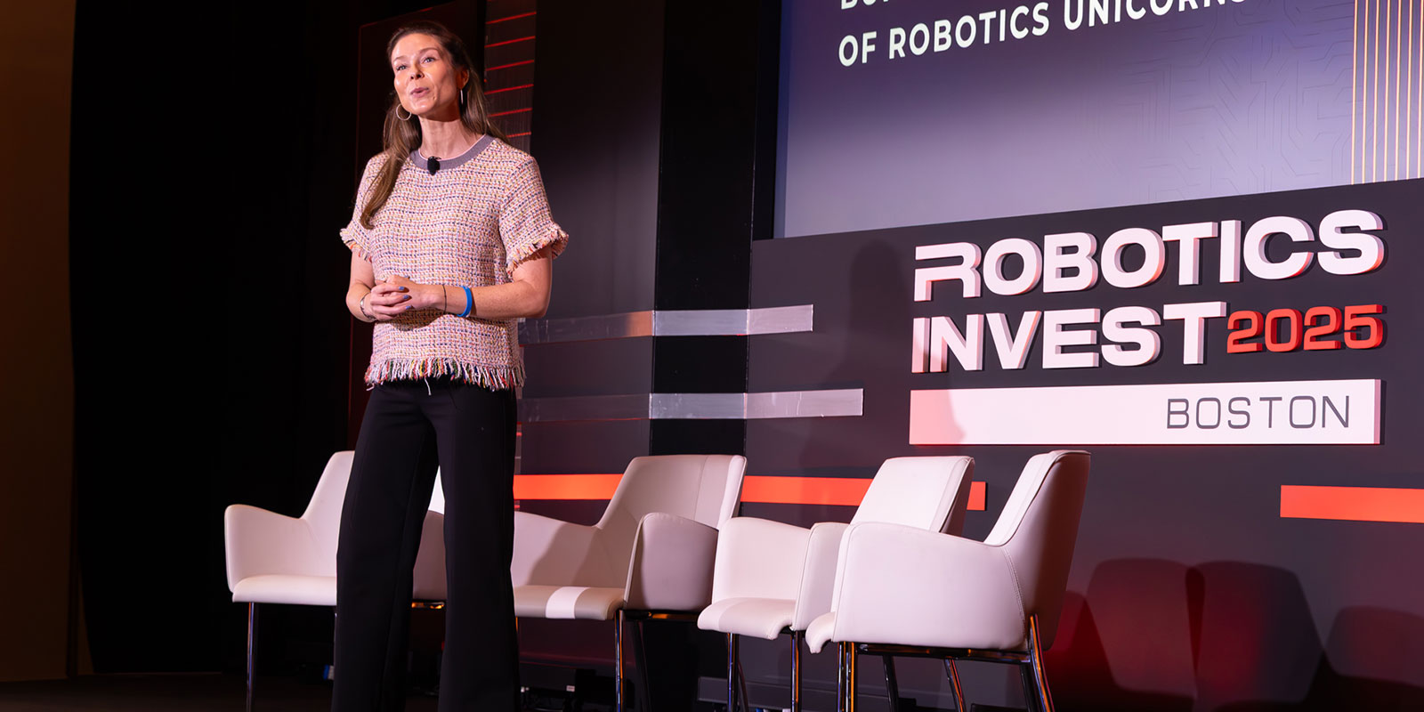 Robotics in Massachusetts - Ashley Stolba, Massachusetts Executive Office of Economic Development interim secretary described recent development in the state’s robotics development landscape, including the passing of a $4 billion economic development bill, of which $25 million is earmarked for robotics. 

Photo by Donald Halsing | Peerless Media
