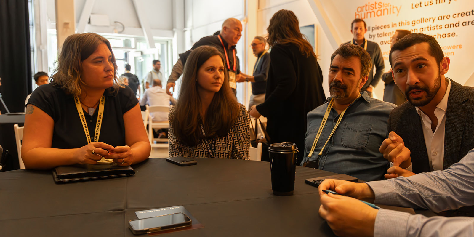 Attendees wrapped up the summit by joining roundtable discussions, sharing their challenges and perspectives in the robotics investment and scaling space. 

Photo by Donald Halsing | Peerless Media